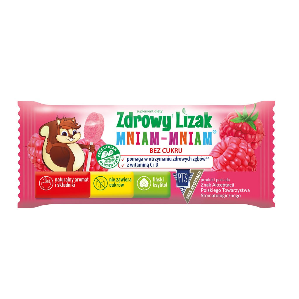 Zdrowy Lizak Malina bez cukru 6g Starpharma