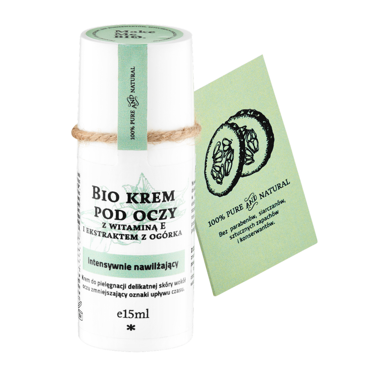 Bio Krem pod Oczy z Witaminą E i Ekstraktem z Ogórka 15ml Make Me BIO