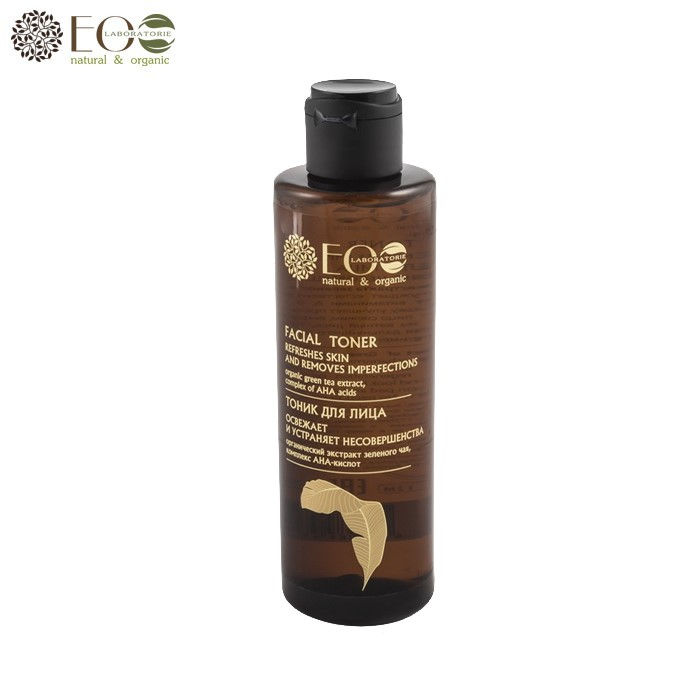 Tonik do twarzy na kwasach AHA - ekstrakt zielonej herbaty 200ml ECO Laboratorie