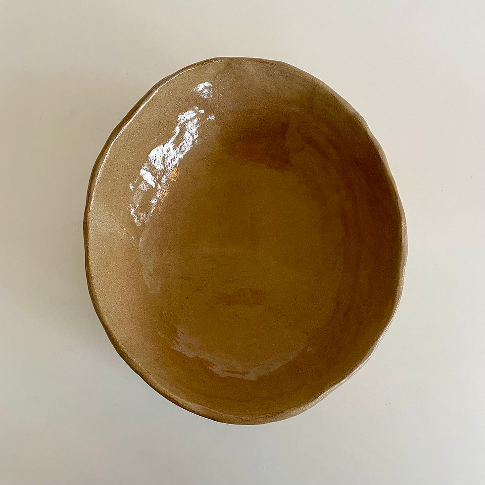 Thumbnail: Oval coiled bowl