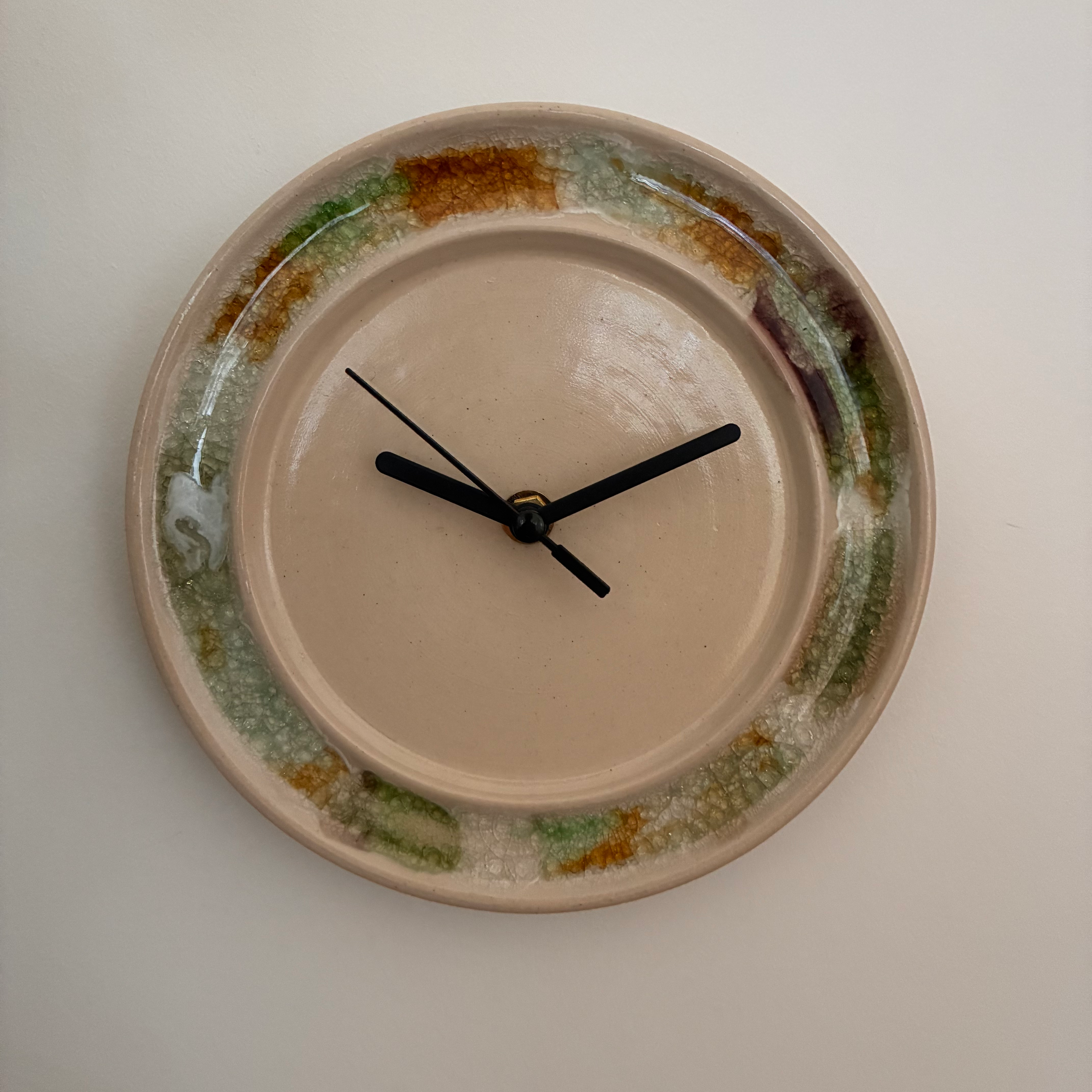 Sea glass clock
