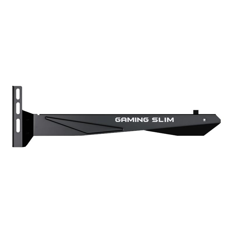Black bracket for MSI Nvidia GeForce RTX 4070Ti Gaming X SLIM 12GB Graphics Card with 'GAMING SLIM' text