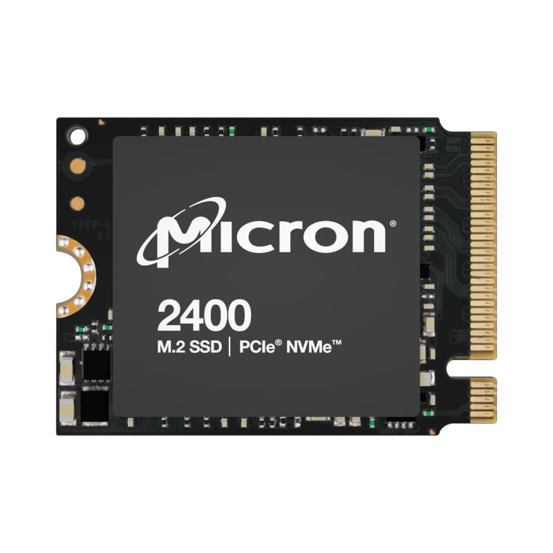 Micron 2400 M.2 SSD featuring 2TB PCIe NVMe technology.