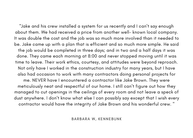 Jake Brown HVAC is the most professional