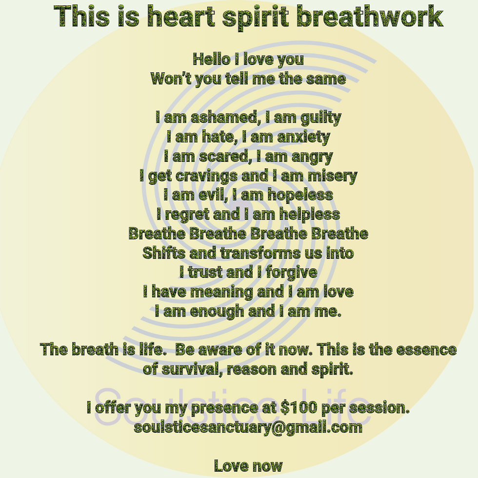 This is heart spirit breathwork.