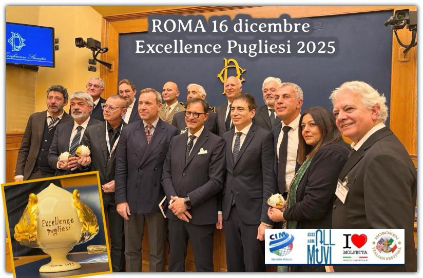 Premio Excellence Pugliesi 2025: Montecitorio celebra i “pugliesi nel mondo” e accende la Puglia globale
