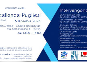 Premio Excellence Pugliesi 2025: il riconoscimento che celebra le eccellenze della Puglia nel mondo torna a Montecitorio