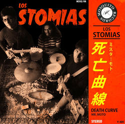 LOS STOMIAS 45 DEATH CURVE COVER