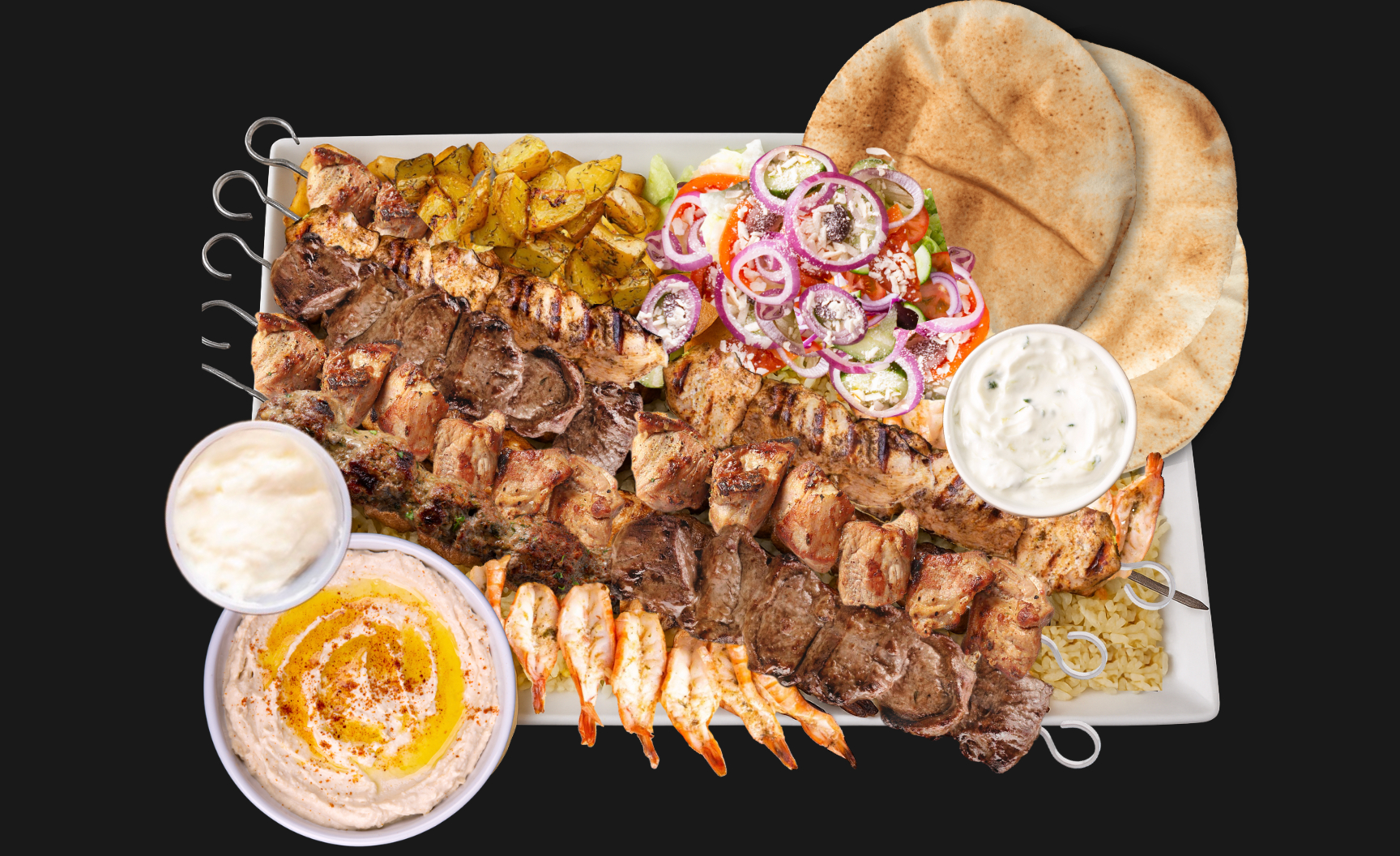 Arranged Food and Objects