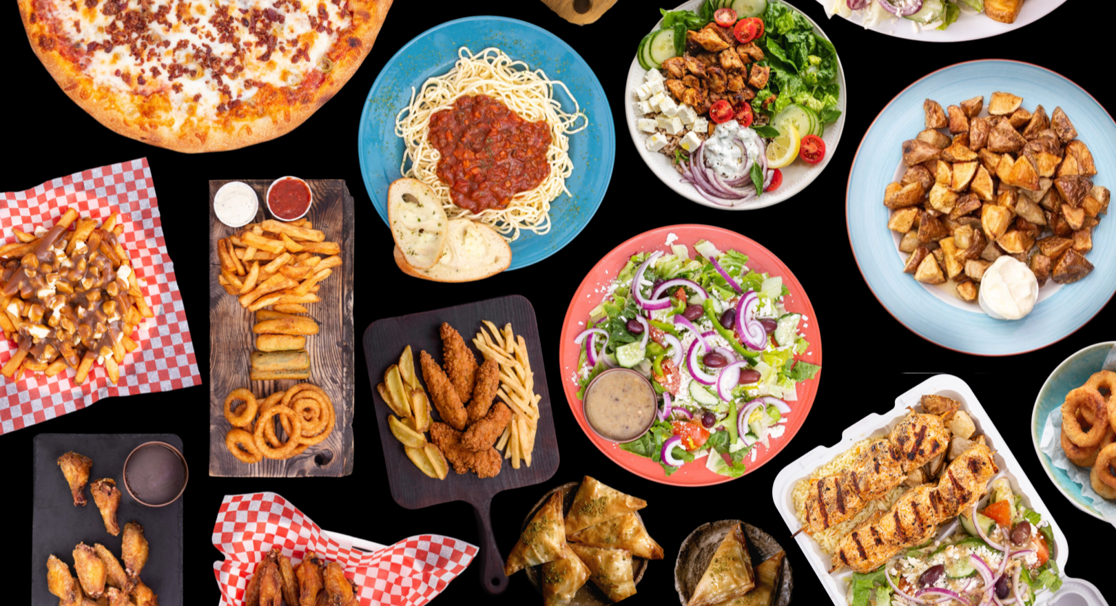 Arranged Food and Objects