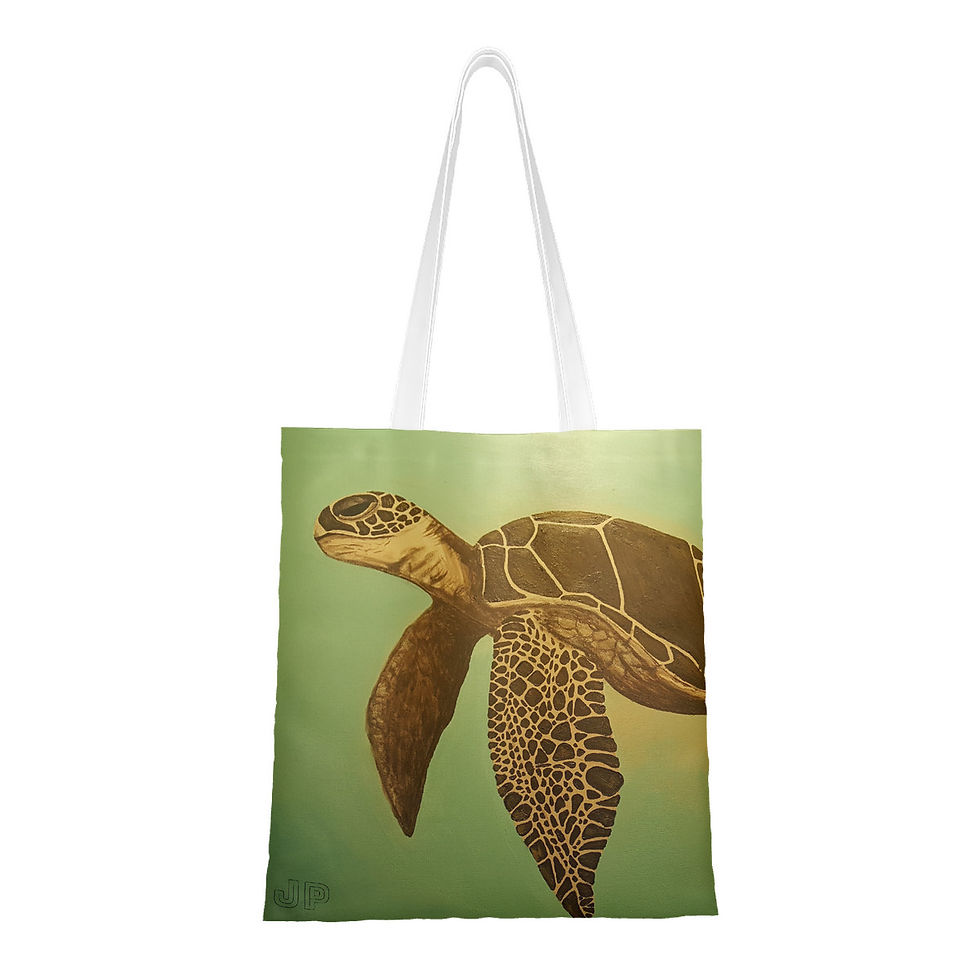 Thumbnail: Sea Turtle Painting Tote Bag