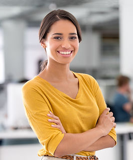 Retrato de joven empresaria