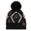 Thumbnail: C.C | Aztec Pattern Beanie with Faux Fur Pom-Pom