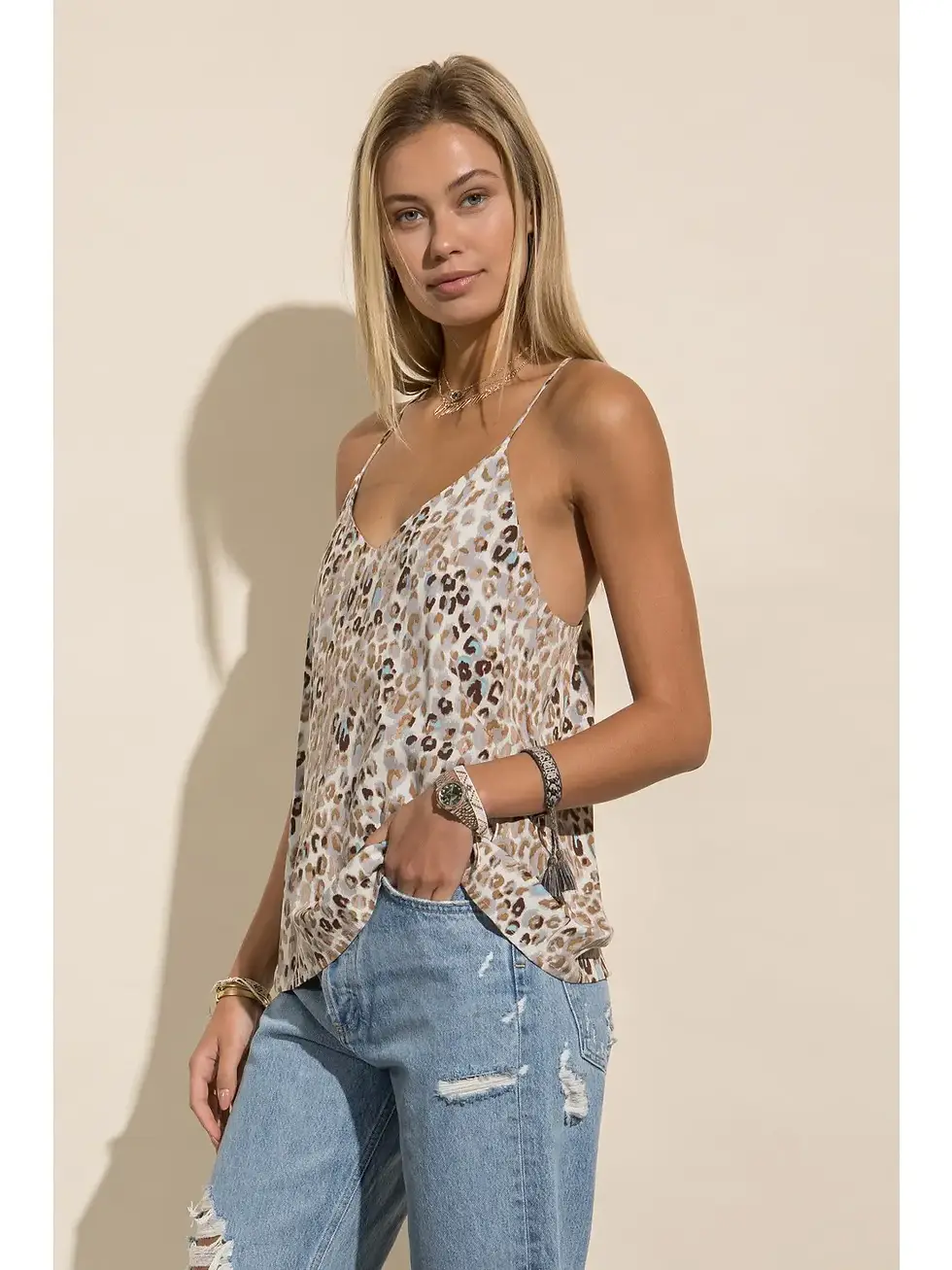 Thumbnail: Style Rack | Animal Print Racer Back Tank