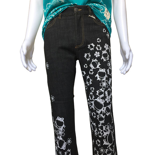 参丸一SPT-58010A -34 サンマルイチ『行列蛙』デニムパンツ