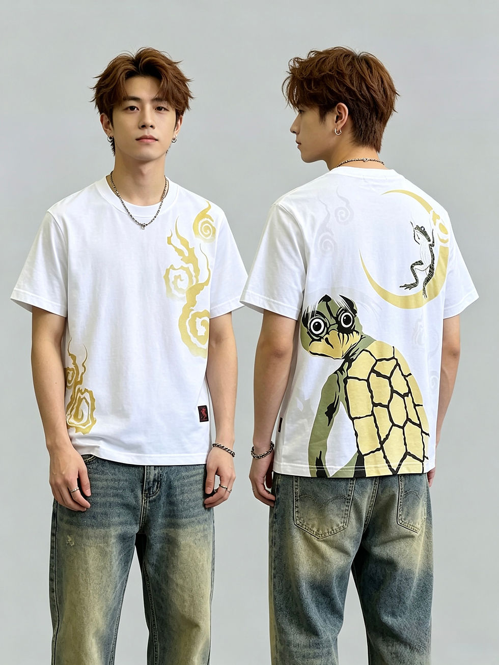 縮圖：参丸一 SM-202101 -15 サンマルイチ『ギョロッと河童』半袖Tシャツ