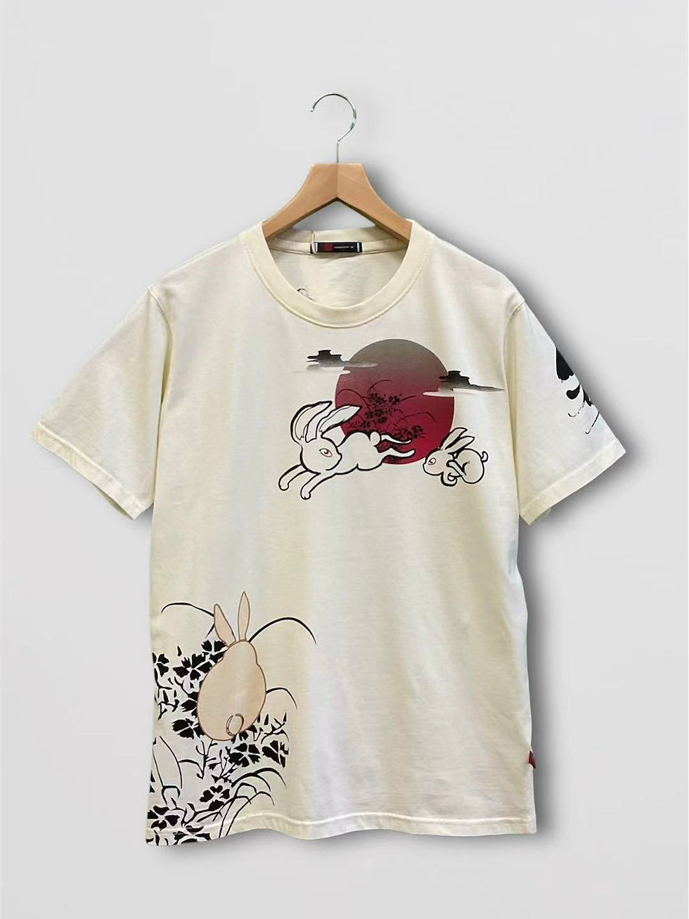 Thumbnail: ○参丸一 ST-50065 -14 -補 サンマルイチ『月見兎』半袖Tシャツ