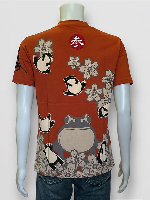参丸一 SM-50078 -65 サンマルイチ『桜乱れ蛙』半袖Tシャツ