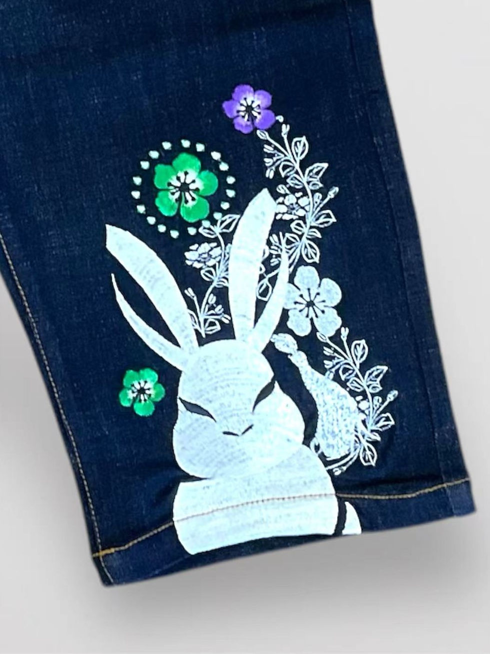 サムネイル： 黒菟華 AL-758003 #89  KUROTOKA『陰黒菟華』ALL刺繡デニムショーツ