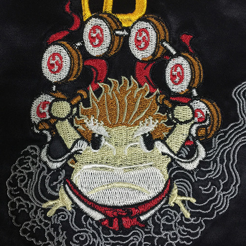 参丸一 SOU-00006 -51 サンマルイチ『風神雷神』総刺繡スカジャン  
