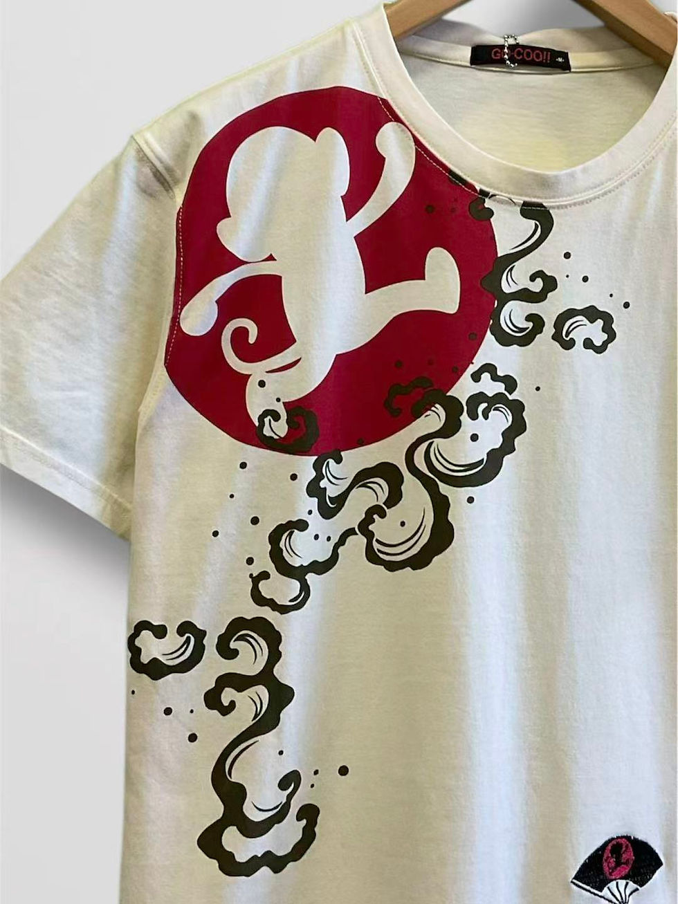 縮圖：悟空本舗 LGT-5901 #19  GOCOO!!!『金魚戯画』半袖Tシャツ