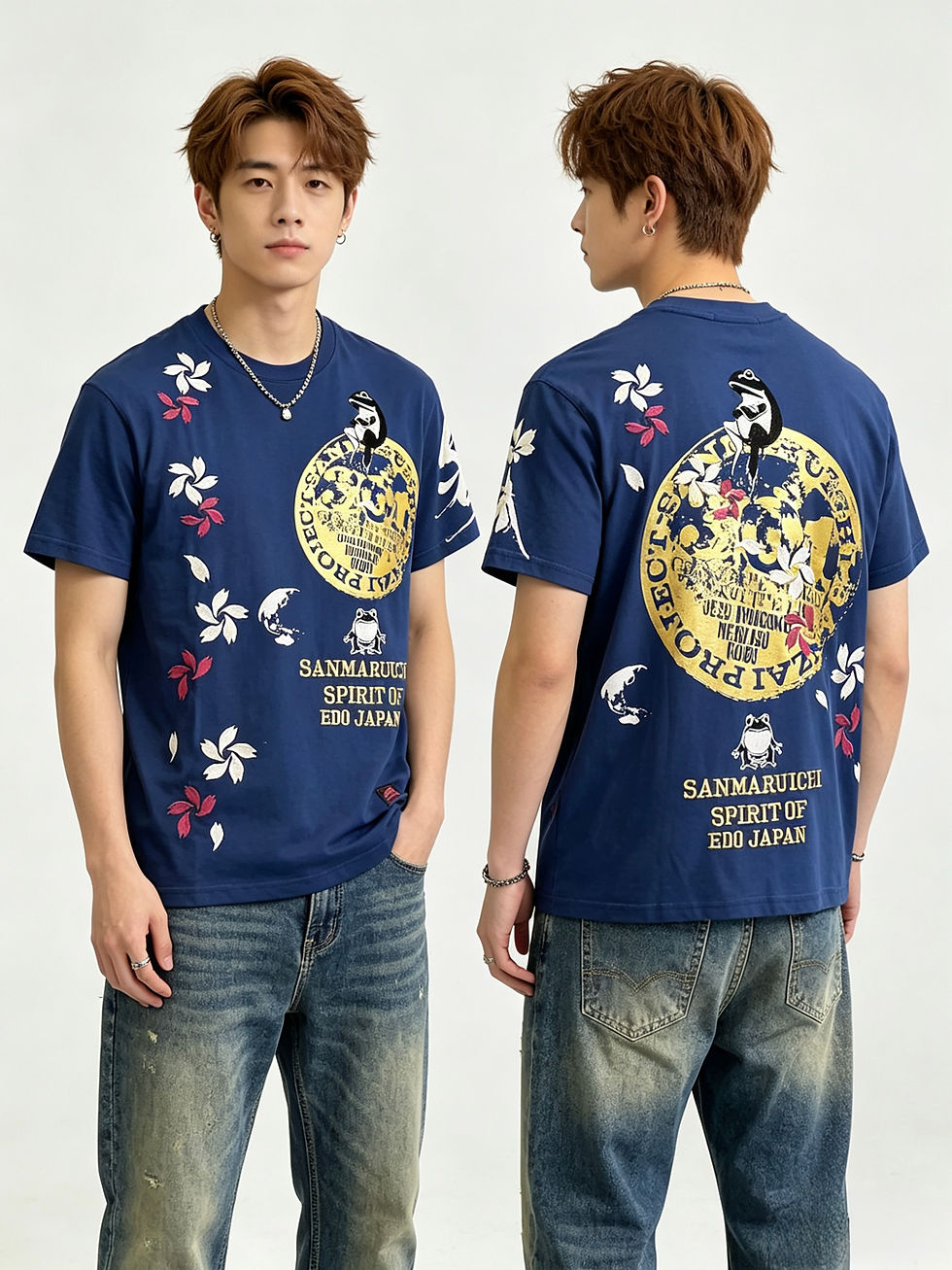 縮圖：参丸一 ST-80005  ｰ74  サンマルイチ『カンガエル 地球』 半袖Tシャツ