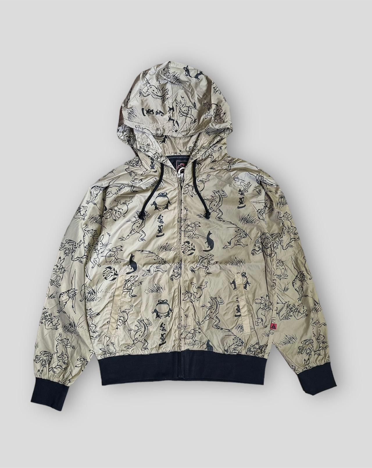 参丸一 SJK-11044 -47 サンマルイチ『鳥獣戯画』ナイロンパーカー