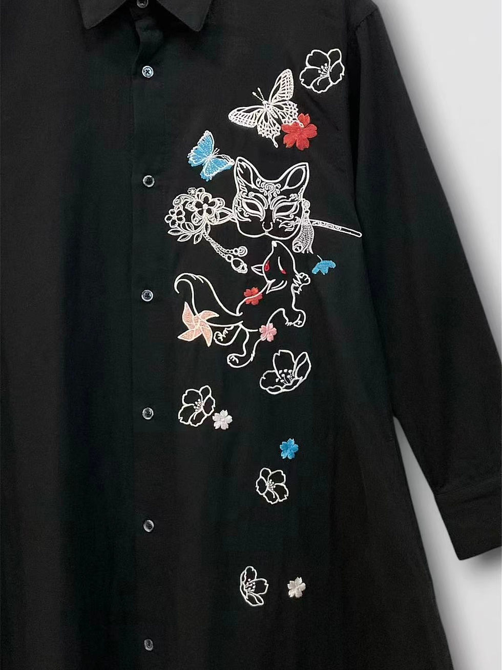 Thumbnail: 今昔 AL-29155 #58 こんじゃく華麗なるシャツワンピース ALL刺繍