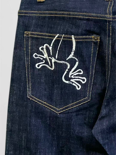 参丸一 SPT-58007-F サンマルイチ ALL刺繍デニムパンツ ジーンズ