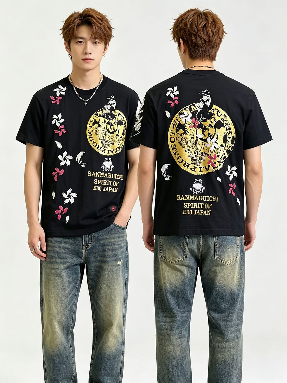 縮圖：参丸一 ST-80005  ｰ74  サンマルイチ『カンガエル 地球』 半袖Tシャツ