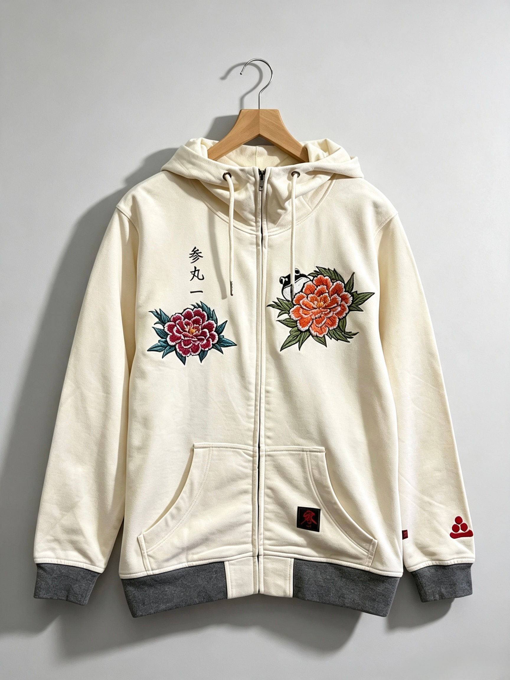 参丸一 SM-50069 #86 サンマルイチ『百花繚乱』ALL刺繍パーカー