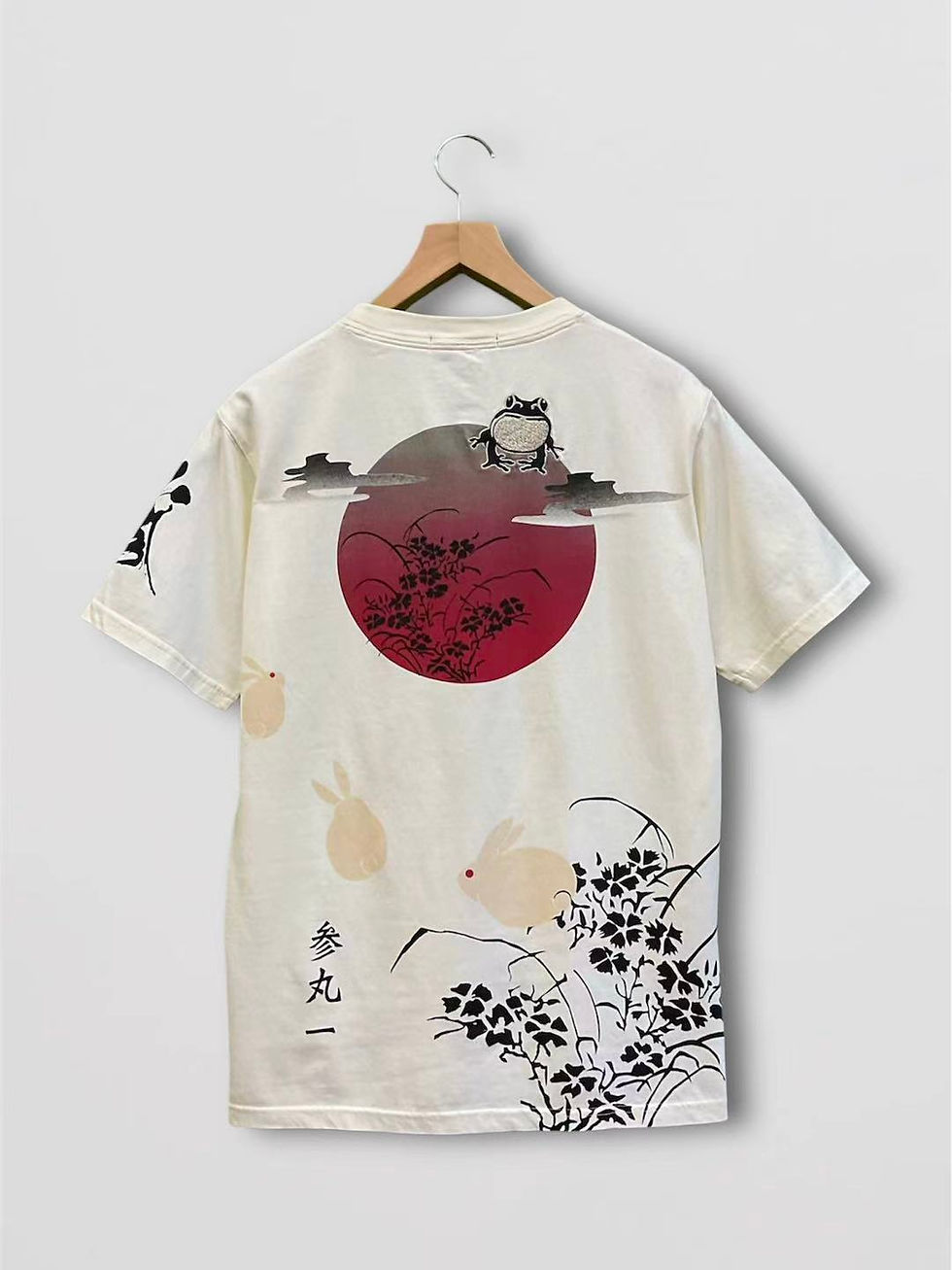 サムネイル： ○参丸一 ST-50065 -14 -補 サンマルイチ『月見兎』半袖Tシャツ