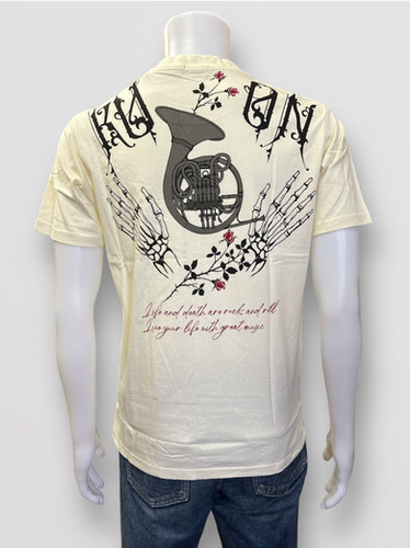 80s Cinderella 善 オフィシャル スカル プリント 半袖 Tシャツ / 80  