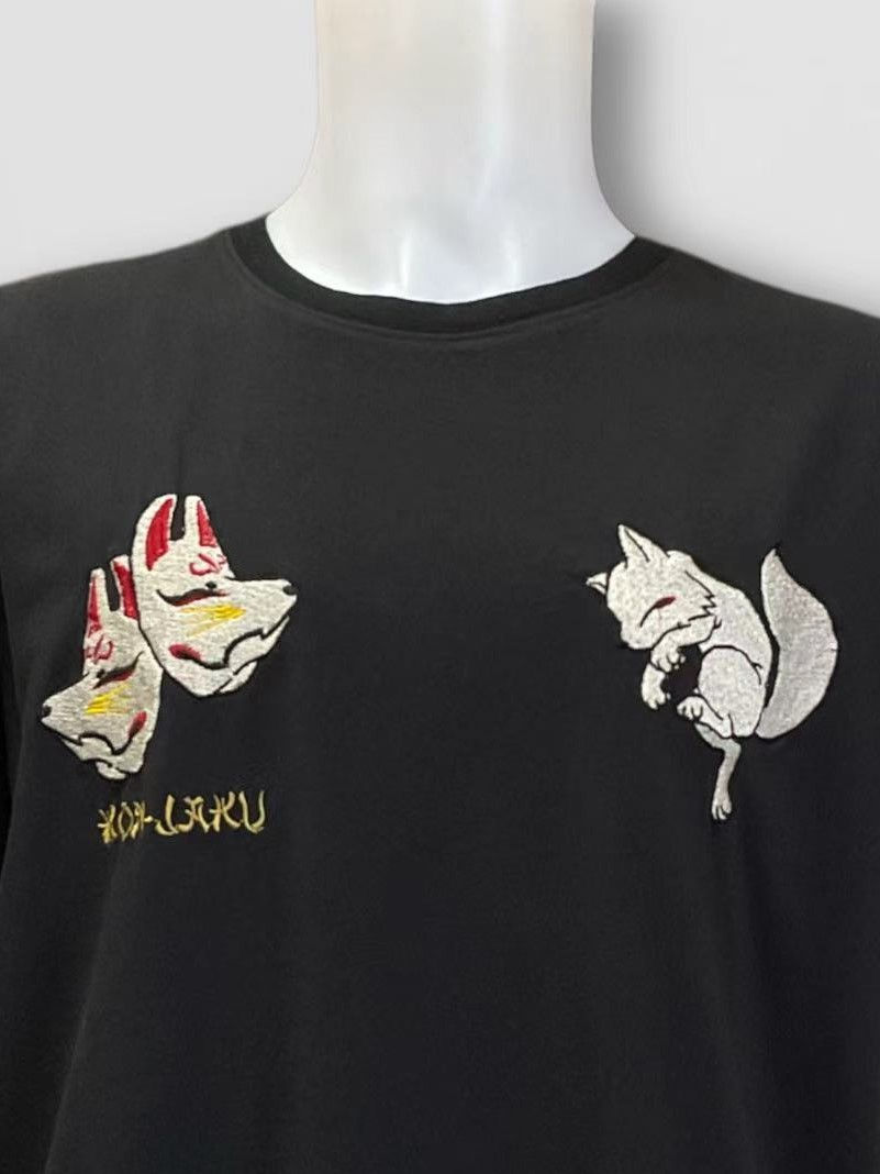 Thumbnail: 今昔 KJT-20007 #31 『狐の化かしあい』半袖Tシャツ
