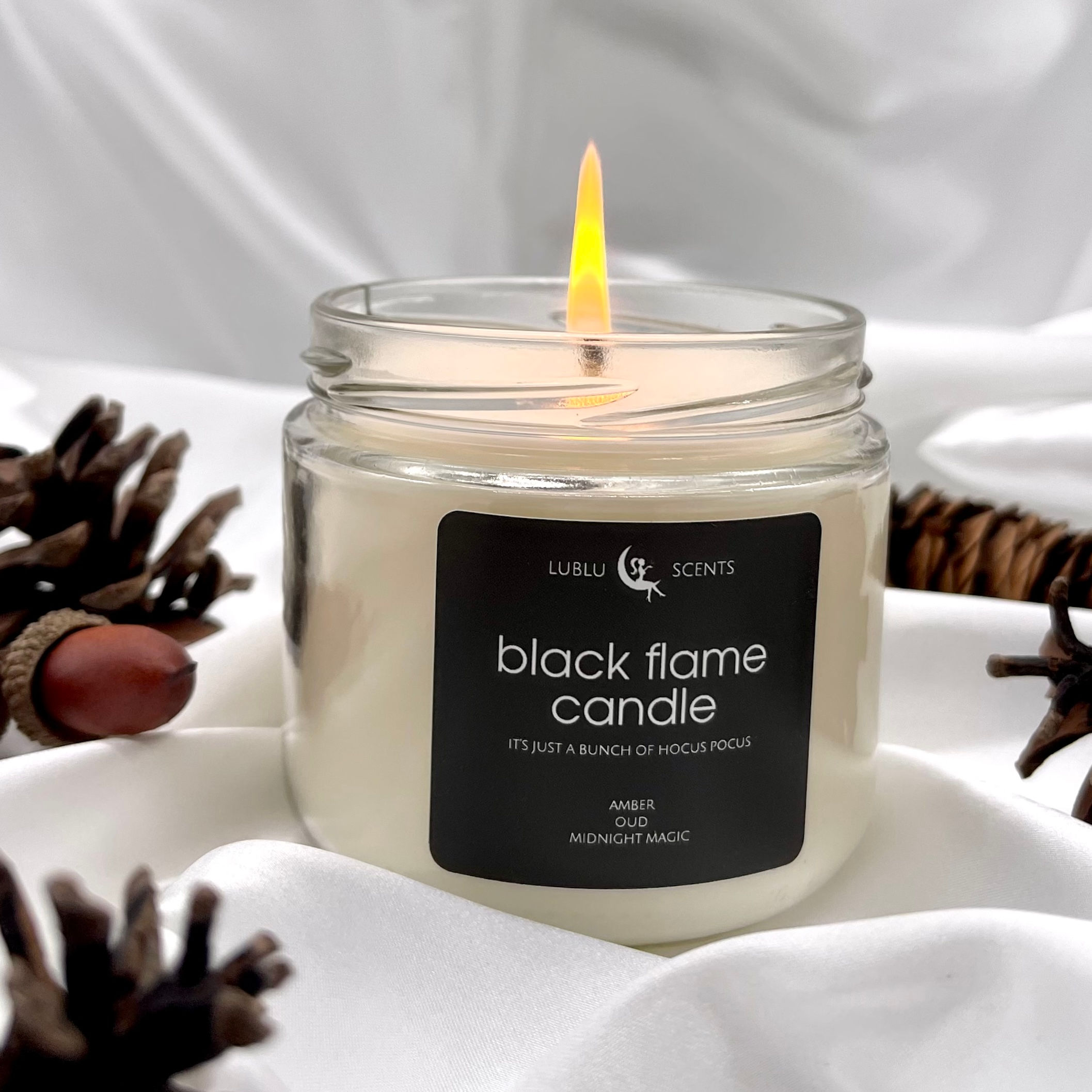 Black Flame Candle