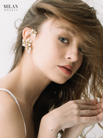 Interview for MILAN Weekly with Nea Milano di Anastasia Emelina italian brand of bridal accessories