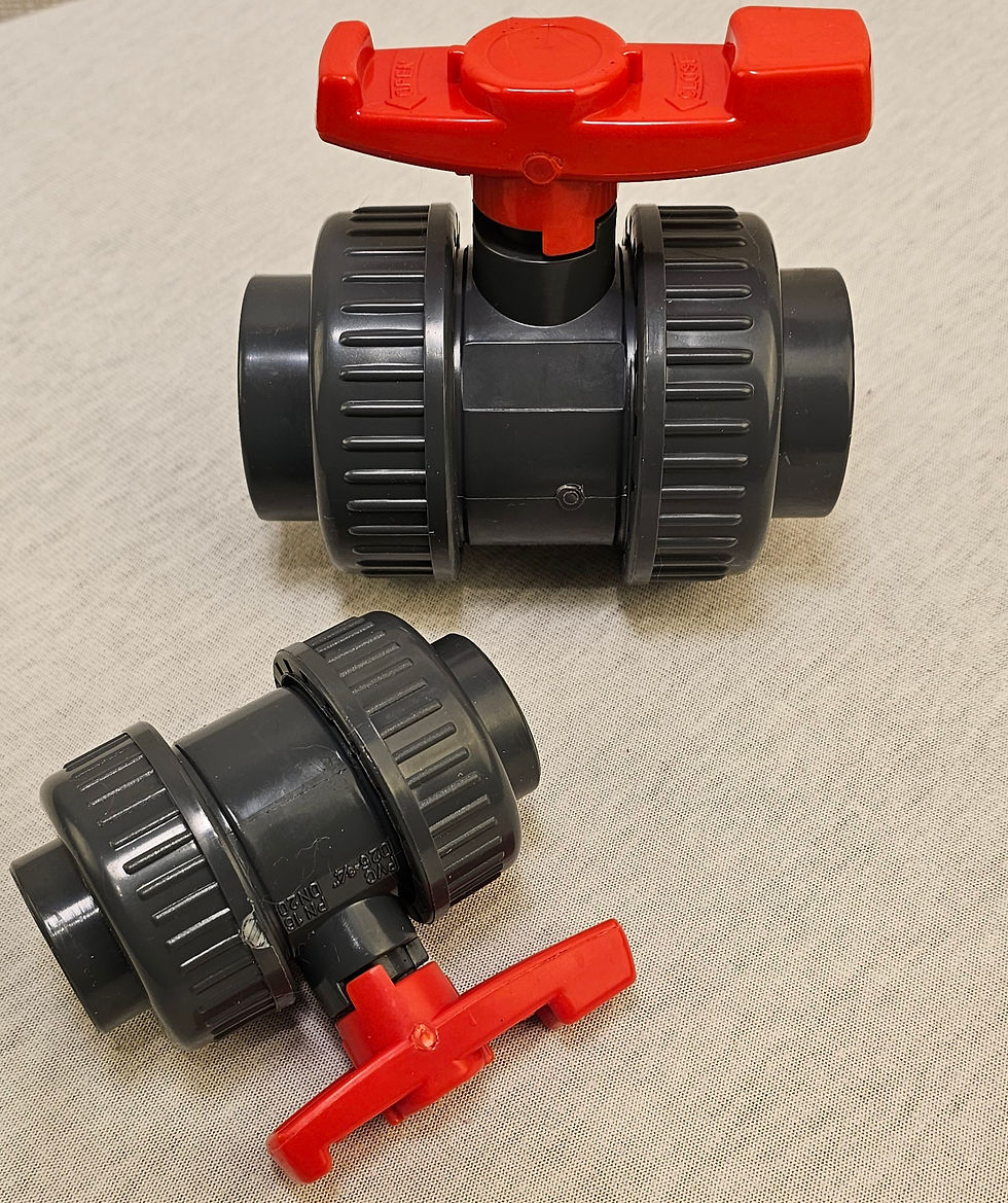 PVC 2-Wege-Profi-Kugelhahn