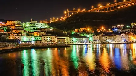 Historic coastal town and bay views in Bakar near Rijeka