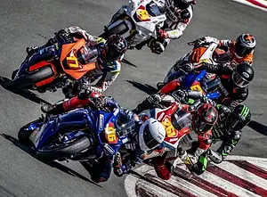 Motorcycle race at Grobnik Automotodrome near Rijeka