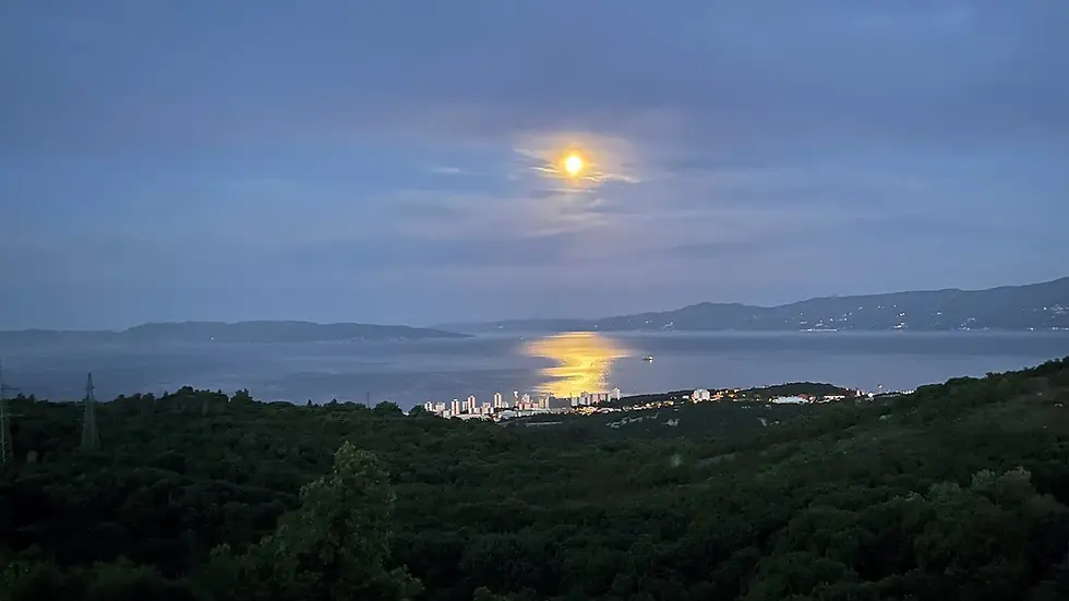 Pogled na Kvarner iz sobe Terra Magica i Apartmana Terra Magica Deluxe na Grobniku