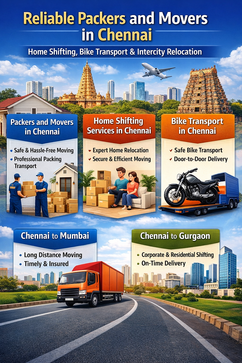 Reliable Packers and Movers in Chennai for Home Shifting, Bike Transport & Intercity Relocation