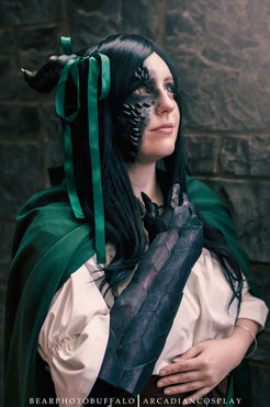 Bri wearing a cosplay outfit