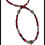 Thumbnail: Fuschia and Silver Skull Girl -necklace 