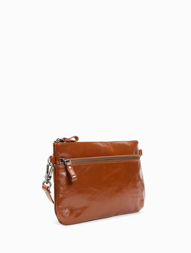 Miniature : Sac en cuir "Grand Vicky", cognac
