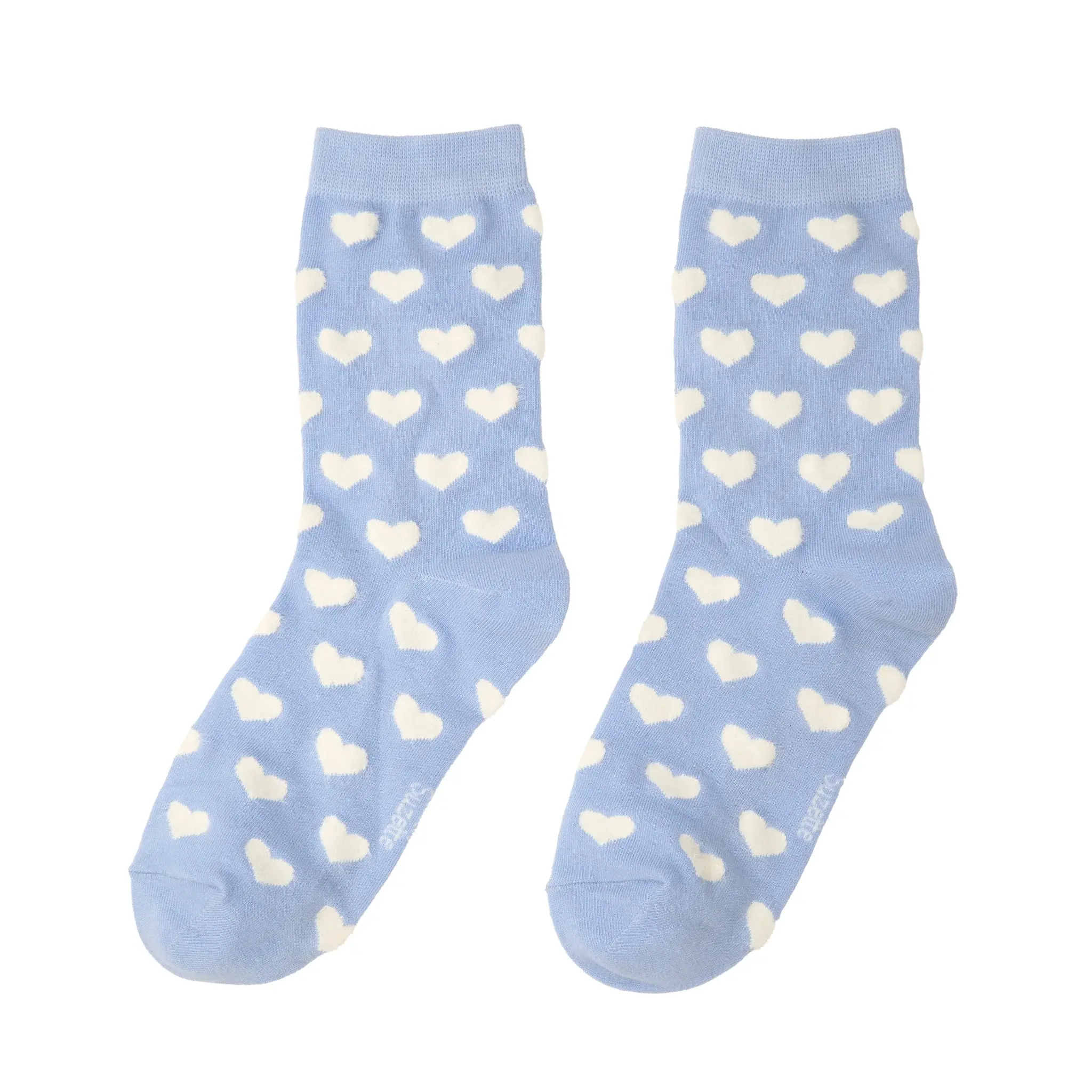 Chaussettes coeur blanc