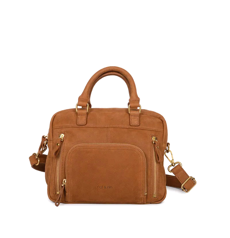Sac en cuir "Mini Macy", épice
