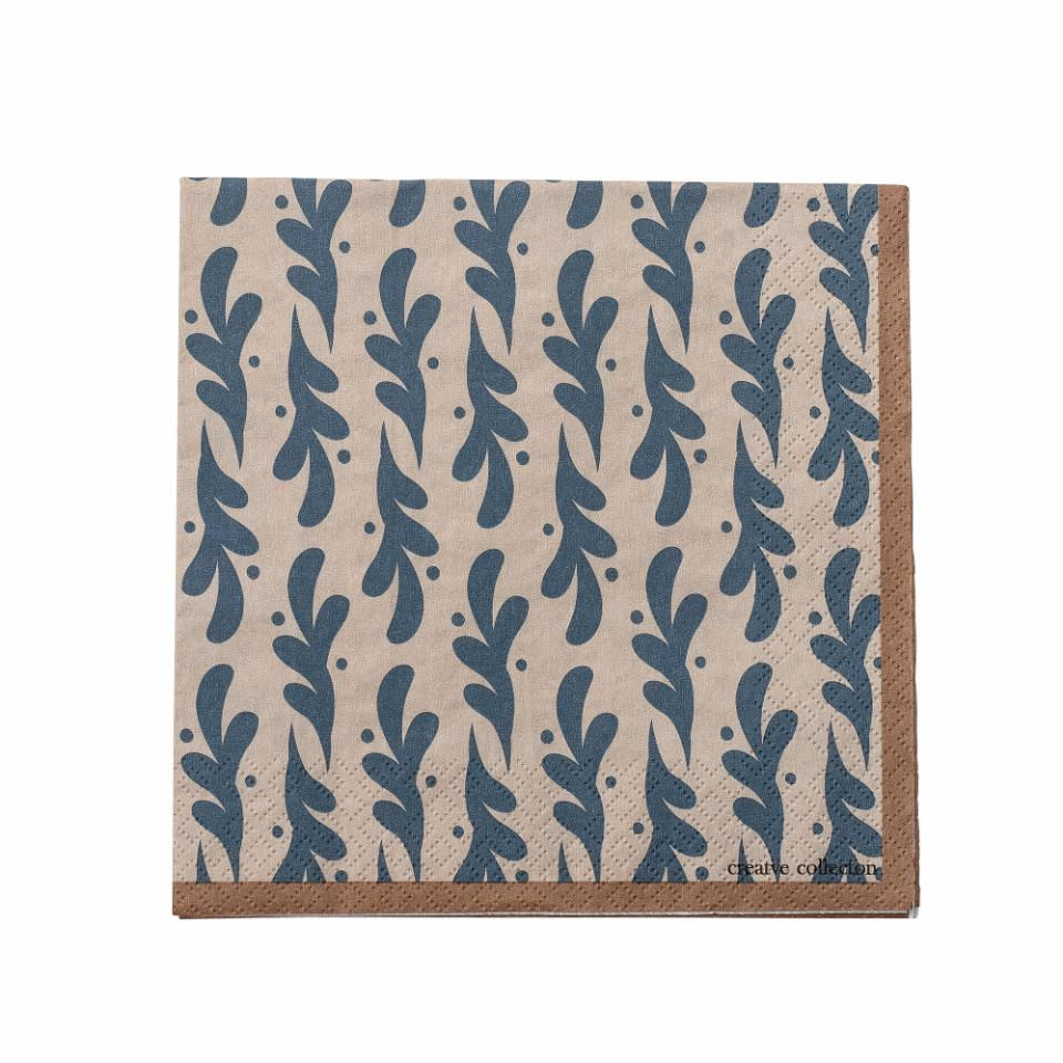 Serviettes en papier blue