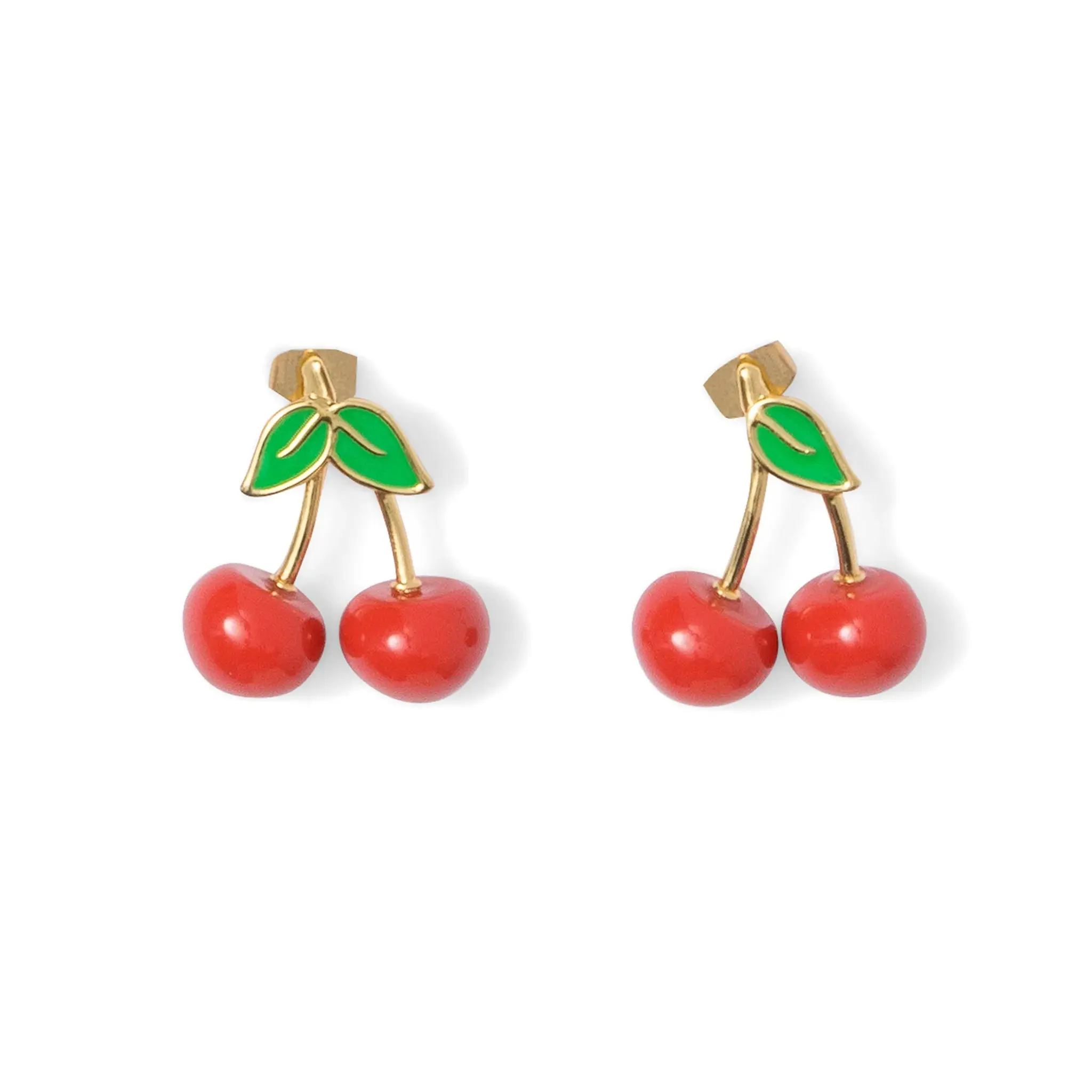 Boucles d'oreilles cerises