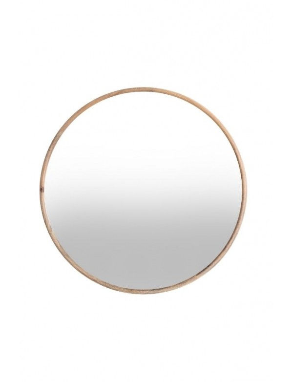 Petit miroir en bois naturel