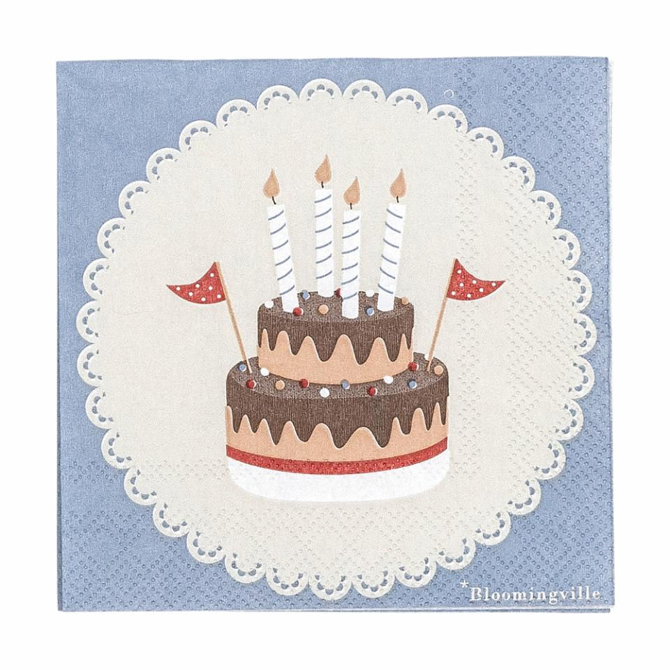 Serviettes en papier "gâteau"